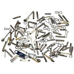 120 Vintage Beer Bottle Openers Lot - Estate Beer Can Opener Collection